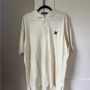 Polo by Ralph Lauren Cream Polo with Embroidered Crest